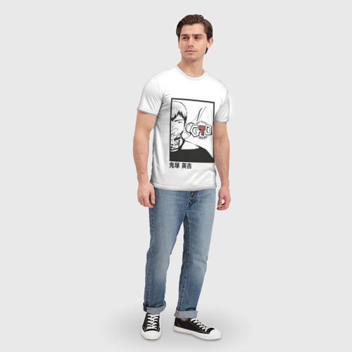 Мужская футболка 3D с принтом Эйкити Онидзука, вид сбоку #3