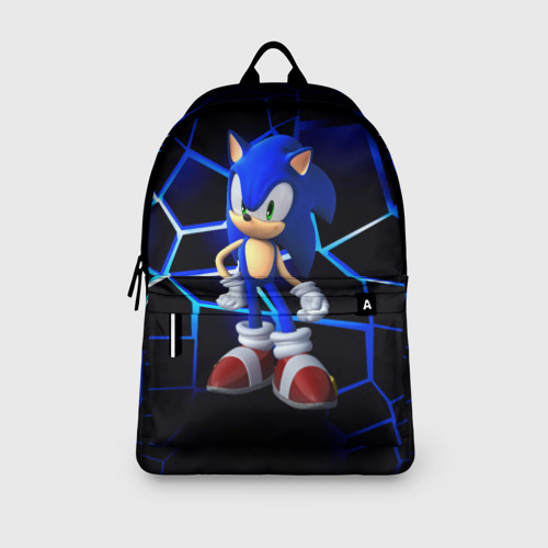 Рюкзак 3D с принтом Sonic, вид сбоку #3