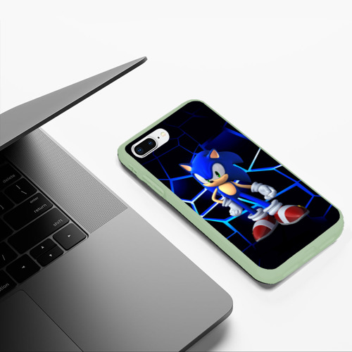 Чехол для iPhone 7Plus/8 Plus матовый с принтом Sonic, фото #5