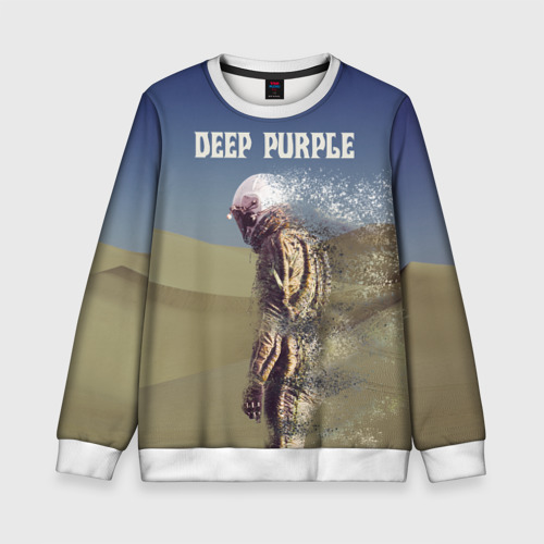 Детский свитшот 3D с принтом Deep Purple Whoosh, вид спереди #2