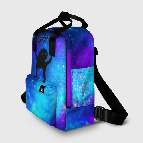 Женский рюкзак 3D с принтом ЪУЪ, фото на моделе #1