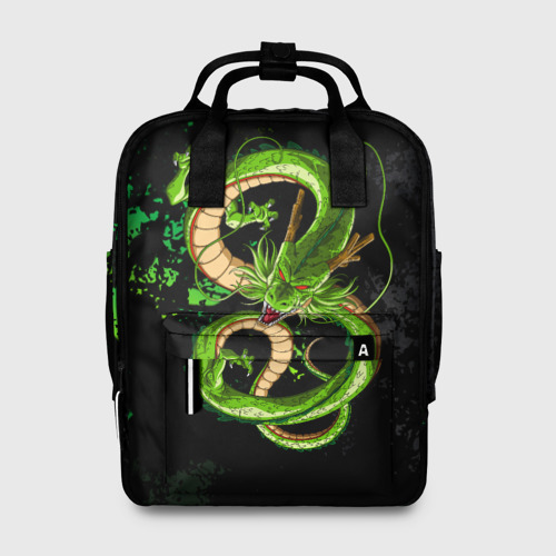 Женский рюкзак 3D с принтом Шар дракона, вид спереди #2