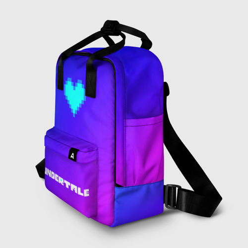 Женский рюкзак 3D с принтом UNDERTALE / АНДЕРТЕЙЛ, фото на моделе #1