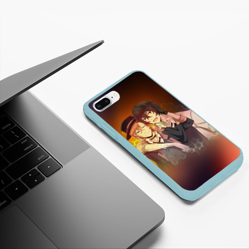 Чехол для iPhone 7Plus/8 Plus матовый с принтом Дазай и Чуя, фото #5