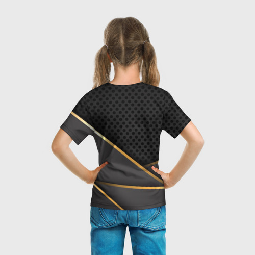 Детская футболка 3D с принтом Lamborghini, вид сзади #2