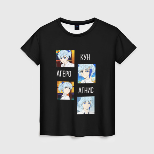 Женская футболка 3D с принтом Кун, Агеро и Агнис БАШНЯ БОГА, вид спереди #2