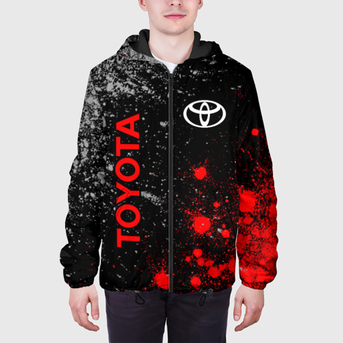Мужская куртка 3D с принтом Toyota Тойота, вид сбоку #3