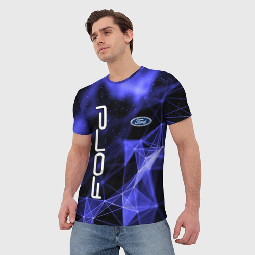 Мужская футболка 3D с принтом Ford, фото на моделе #1