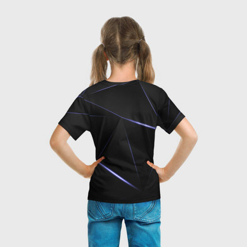 Детская футболка 3D с принтом Ford, вид сзади #2