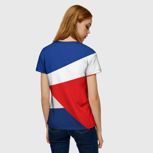 Женская футболка 3D с принтом PSG EXLUSIVE, вид сзади #2
