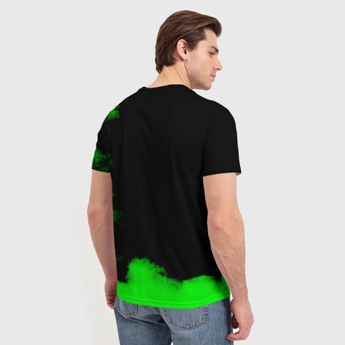 Мужская футболка 3D с принтом JoJo Bizarre Adventure фак, вид сзади #2