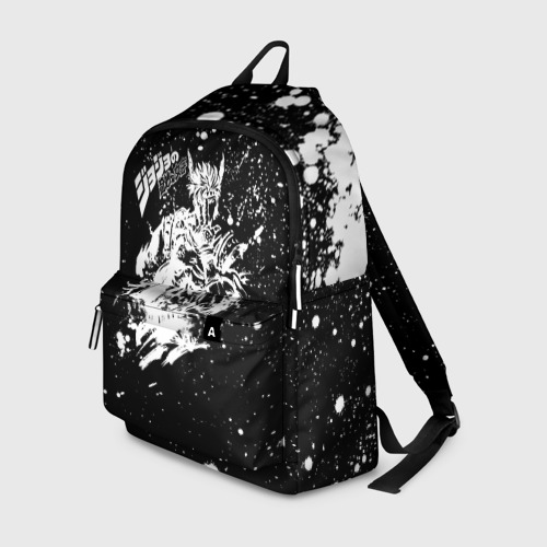 Рюкзак 3D с принтом Хамон белые брызни, вид спереди #2