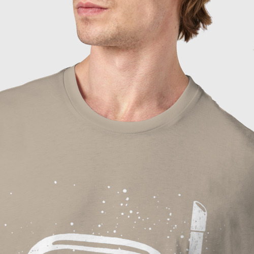 Мужская футболка хлопок с принтом Aquaholic, фото #4