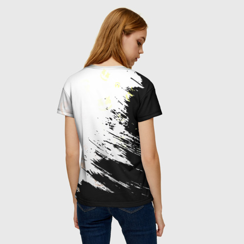 Женская 3D футболка с принтом MARSHMELLO / МАРШМЕЛЛОУ, вид сзади #2