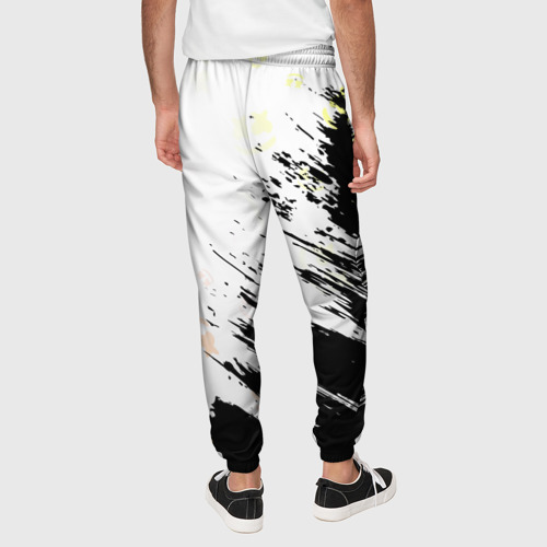 Мужские брюки 3D с принтом MARSHMELLO / МАРШМЕЛЛОУ, вид сзади #2