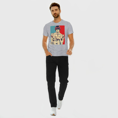 Мужская футболка хлопок Slim с принтом Бруно Буччеллати - Гангстер, вид сбоку #3