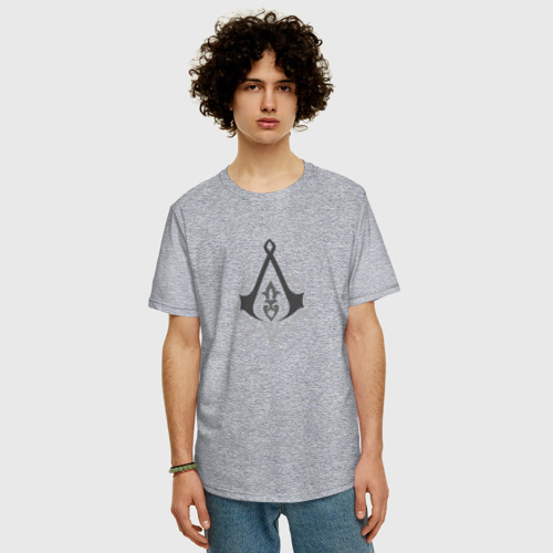 Мужская футболка хлопок Oversize с принтом Assassin's Creed, фото на моделе #1