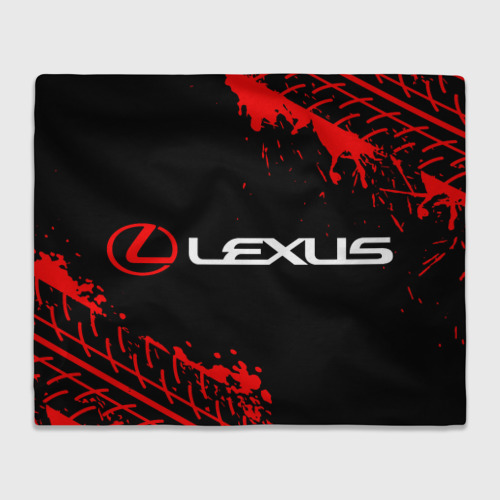 Плед 3D с принтом Lexus Лексус, вид спереди #2