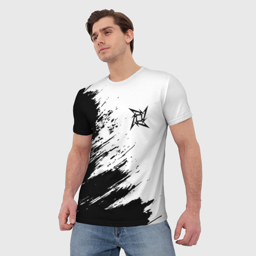Мужская 3D футболка с принтом METALLICA / МЕТАЛЛИКА, фото на моделе #1