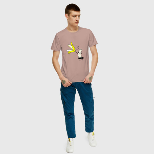 Мужская футболка с принтом Зрелый Банан, вид сбоку #3