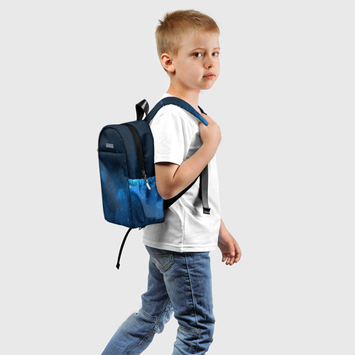 Детский рюкзак 3D с принтом Млечный путь, вид сзади #1