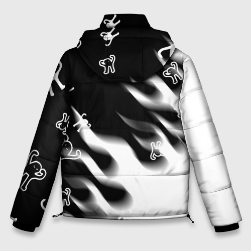 Мужская зимняя куртка 3D с принтом ЪУЪ съука, вид сзади #1