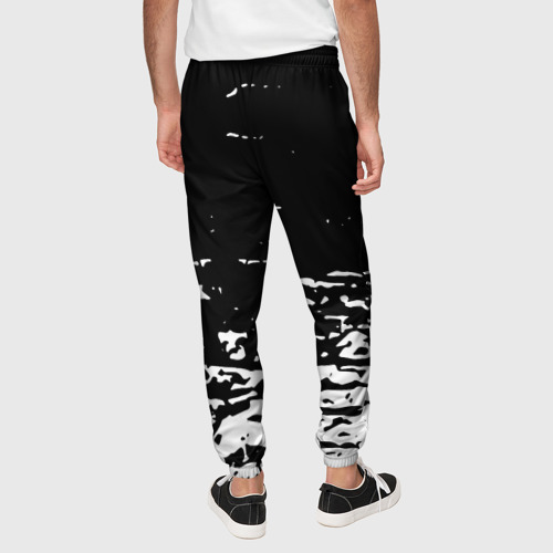 Мужские брюки 3D с принтом Черный клевер, вид сзади #2