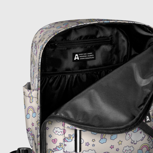 Женский рюкзак 3D с принтом Единорог, фото #5
