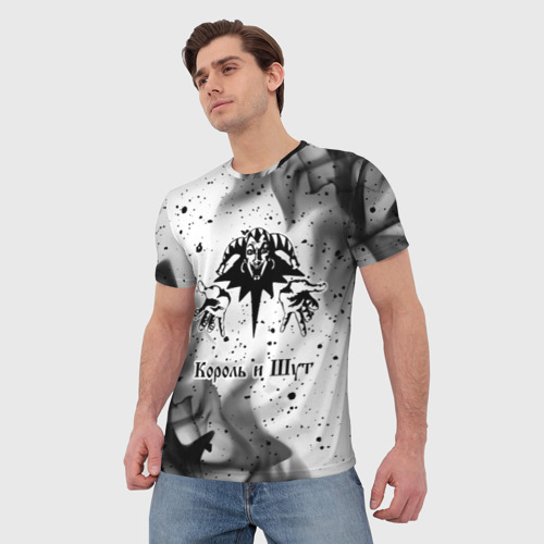 Мужская футболка 3D с принтом Король и Шут, фото на моделе #1