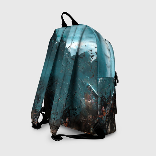 Рюкзак 3D с принтом Valhalla, вид сзади #1