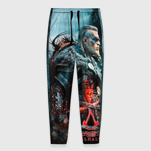 Мужские брюки 3D с принтом Valhalla, вид спереди #2