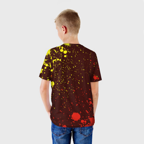 Детская футболка 3D с принтом Serious Sam Крутой Сэм, вид сзади #2