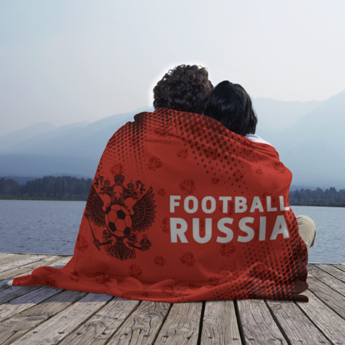 Плед 3D с принтом Football Russia Футбол, вид сбоку #3