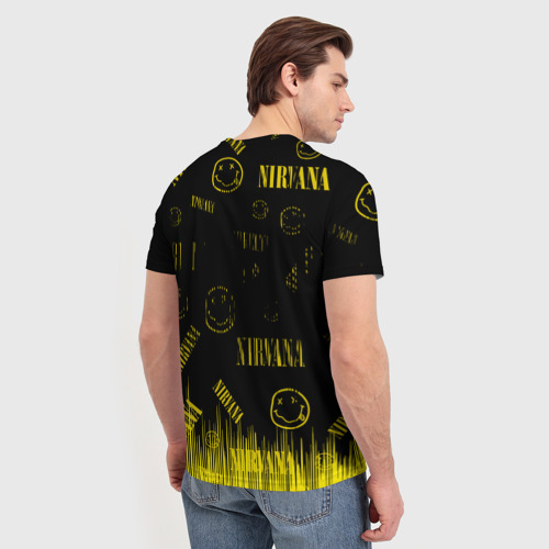 Мужская футболка 3D с принтом Nirvana, вид сзади #2