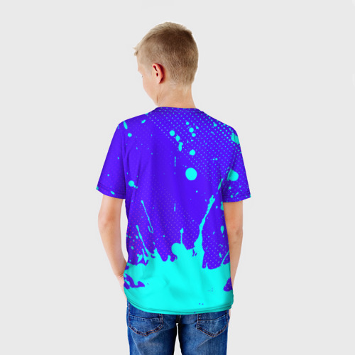 Детская футболка 3D с принтом AMONG US / АМОНГ АС, вид сзади #2