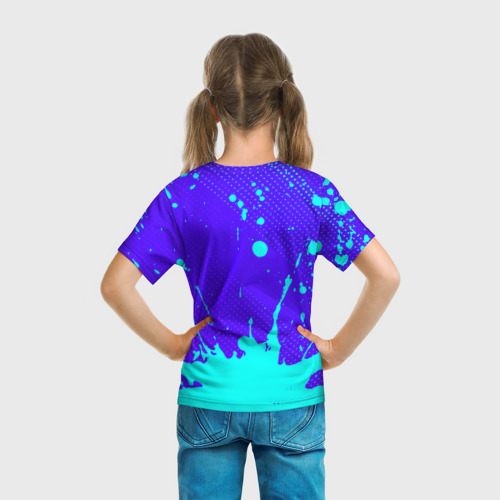 Детская футболка 3D с принтом AMONG US / АМОНГ АС, вид сзади #2