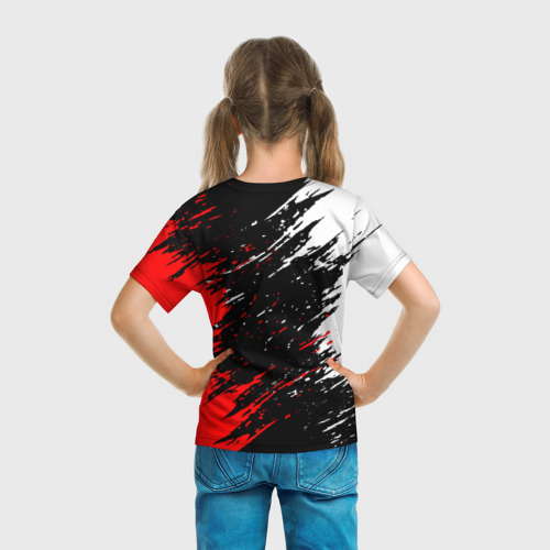 Детская футболка 3D с принтом PUBG, вид сзади #2
