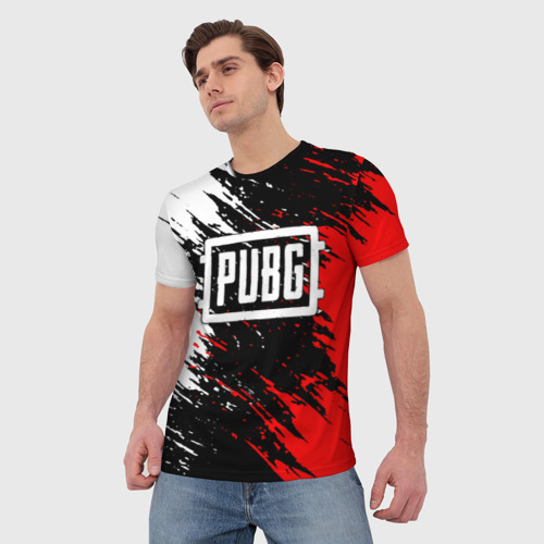 Мужская футболка 3D с принтом PUBG, фото на моделе #1