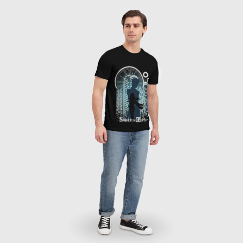 Мужская футболка 3D с принтом Врата Штейна, вид сбоку #3