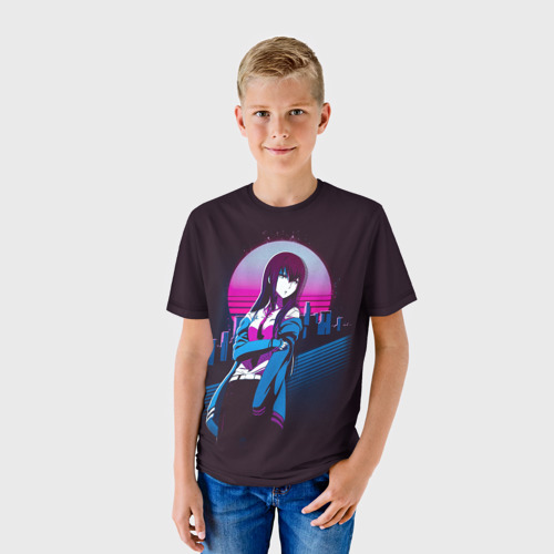 Детская футболка 3D с принтом Курису, фото на моделе #1