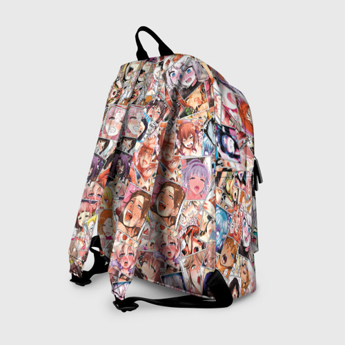 Рюкзак 3D с принтом Color ahegao, вид сзади #1
