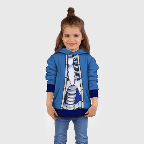 Детская толстовка 3D с принтом Куртка Санса для косплея Sans, вид сбоку #3