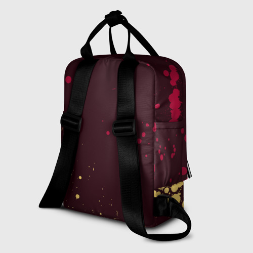 Женский рюкзак 3D с принтом PORSCHE / Порше, вид сзади #1