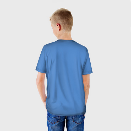 Детская футболка 3D с принтом Куртка санса Sans, вид сзади #2