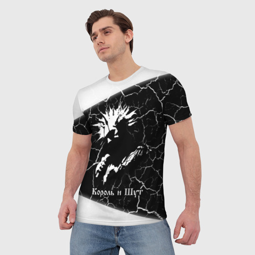 Мужская футболка 3D с принтом КОРОЛЬ И ШУТ, фото на моделе #1