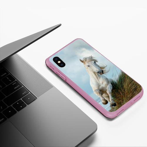 Чехол для iPhone XS Max матовый с принтом Лошадь, фото #5