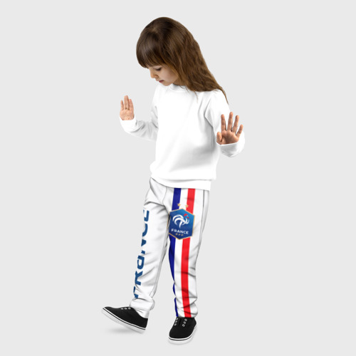 Детские брюки 3D с принтом СБОРНАЯ ФРАНЦИЯ, фото на моделе #1