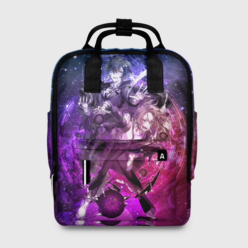 Женский рюкзак 3D с принтом Дазай и Чуя, вид спереди #2