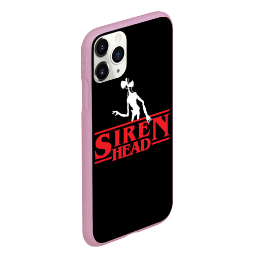 Чехол для iPhone 11 Pro Max матовый с принтом Siren Head, вид сбоку #3