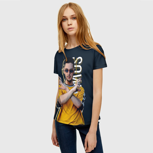 Женская футболка 3D с принтом Sqwoz bab, фото на моделе #1